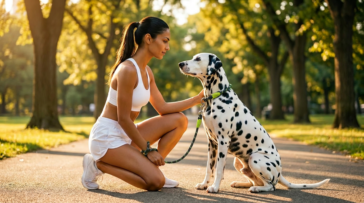 RunPaw Pro™ – Cintura Jogging Hands-Free con Guinzaglio Bungee per Cani | Mani Libere | Strisce Riflettenti